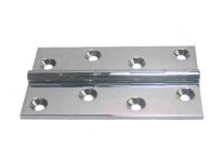 Butt Hinge Crome on Brass / Pair